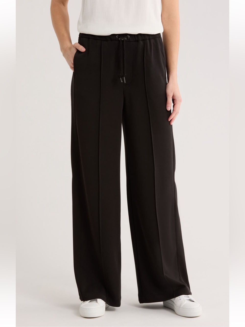 Scotch & Soda Black Wide-Leg Pants